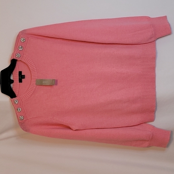 𝅺J Crew Long Sleeve Rhinestone Embellished Sweater - Picture 1 of 8